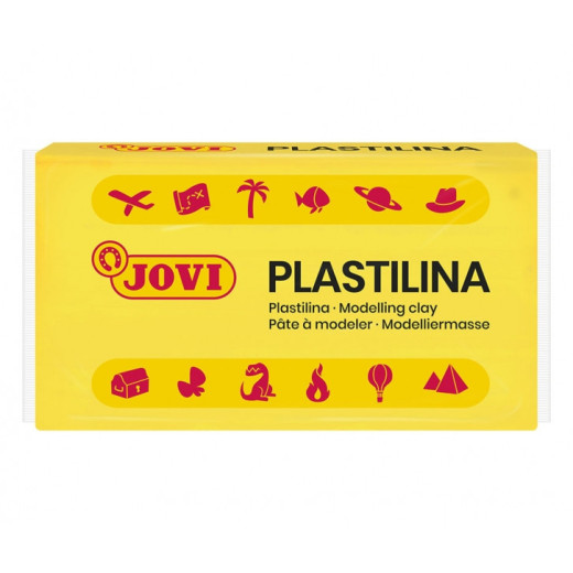 Jovi Caja de 30 Pastillas de Plastilina 50gr - Muy Moldeable - No Se Seca - sin Gluten - Libre de Alergenos - No Toxica - Color Amarillo