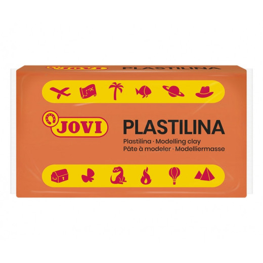 Jovi Caja de 30 Pastillas de Plastilina 50gr - Pasta Vegetal - No Endurece - sin Gluten - Inocua - Facil de Moldear - Ideal para Volumen y Moldes - Color Naranja