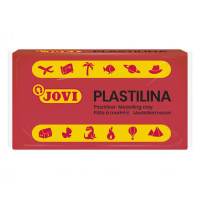 Jovi Caja de 30 Pastillas de Plastilina 50gr - Pasta de Modelar Vegetal - Mezclables - No Endurece - sin Gluten - Inocua y No Toxica - Color Rojo