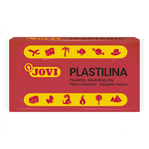 Jovi Caja de 30 Pastillas de Plastilina 50gr - Pasta de Modelar Vegetal - Mezclables - No Endurece - sin Gluten - Inocua y No Toxica - Color Rojo