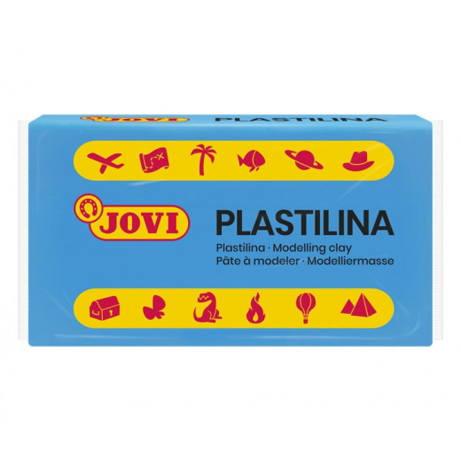Jovi Caja de 30 Pastillas de Plastilina 50gr - Pasta Vegetal - No Se Seca - sin Gluten - Inocua - Facil de Moldear - Ideal para Figuras Voluminosas - Color Azul