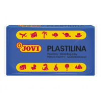 Jovi Caja de 30 Pastillas de Plastilina 50gr - Pasta Vegetal - No Endurece - sin Gluten - Inocua - Facil de Moldear - Ideal para Volumen y Moldes - Color Azul