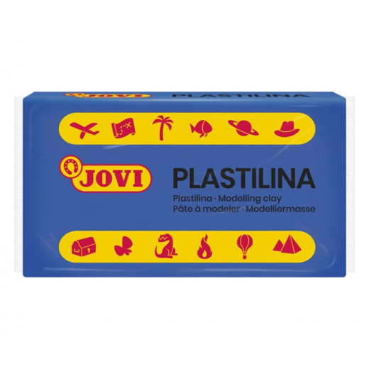 Jovi Caja de 30 Pastillas de Plastilina 50gr - Pasta Vegetal - No Endurece - sin Gluten - Inocua - Facil de Moldear - Ideal para Volumen y Moldes - Color Azul