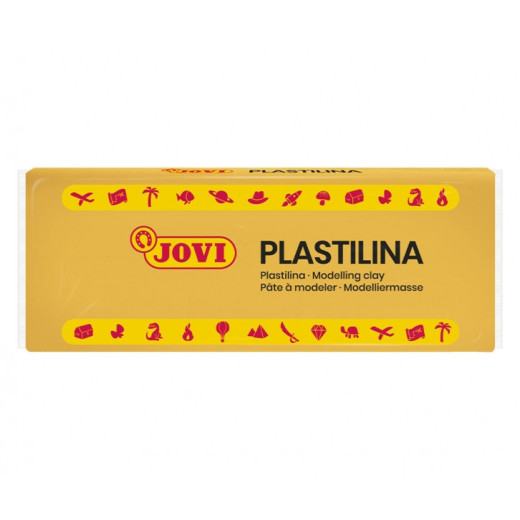 Jovi Caja de 15 Pastillas de Plastilina 150gr - 100% Vegetal - Muy Moldeable - No Se Seca - sin Gluten - Inocua y No Toxica - Color Naranja