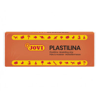 Jovi Caja de 15 Pastillas de Plastilina 150gr - 100% Vegetal - Muy Moldeable - No Se Seca - sin Gluten - Inocua - Ideal para Figuras en Volumen - Color Naranja