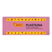 Jovi Caja de 15 Pastillas de Plastilina 150gr - Pasta Vegetal - No Endurece - sin Gluten - Inocua - Facil de Moldear - Ideal para Volumen y Moldes - Color Rosa