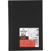 Canson Sketch One Fino Cuaderno de Dibujo con 98 Hojas 100g 10.1x15.2cm - Color Blanco