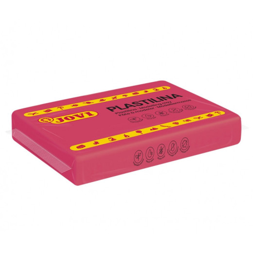 Jovi Caja de 15 Pastillas de Plastilina 350gr - Pasta Vegetal - No Se Seca - sin Gluten - Inocua - Facil de Moldear - Ideal para Figuras Voluminosas - Color Rosa