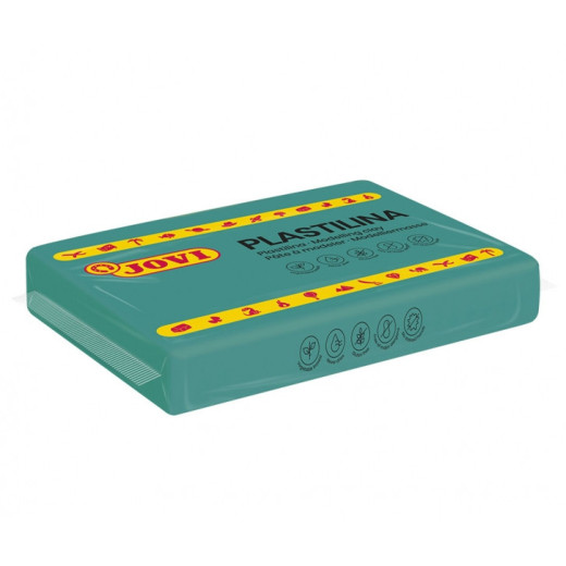 Jovi Caja de 15 Pastillas de Plastilina 350gr - Pasta Vegetal - No Se Seca - sin Gluten - Inocua - Facil de Moldear - Ideal para Figuras en Volumen - Color Verde