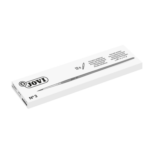 Jovi Pincel Artistico Nº 3 - Pelo Natural Suave - Mango de Madera - Punta Redonda
