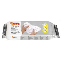 Jovi Air Dry Pasta para Modelar 1000gr - Endurecible al Aire - Tacto Fresco - Facil de Moldear - Multi-Superficie - Secado en 24H - Acabado Fino - Color Blanco