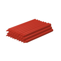 Jovi Plasticolor Estuche de 25 Ceras Plasticas - Resistentes - No Manchan - Agradable de Rayar - Acabado Brillante - Mezclables - Duraderas - Color Rojo