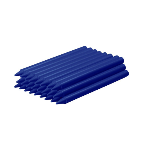 Jovi Plasticolor Estuche de 25 Ceras Plasticas - Resistentes - No Manchan - Agradable de Rayar - Acabado Brillante - Gran Duracion - Mezclables - Color Azul