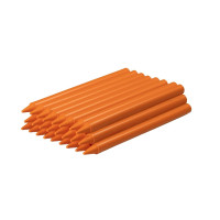 Jovi Plasticolor Estuche de 25 Ceras Plasticas - Resistentes - No Manchan - Agradable de Rayar - Acabado Brillante - Gran Duracion - Color Naranja