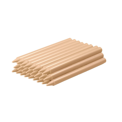 Jovi Plasticolor Estuche de 25 Ceras Plasticas - Resistentes - No Manchan - Agradable de Rayar - Acabado Brillante - Gran Duracion - Color Naranja