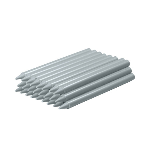 Jovi Plasticolor Estuche de 25 Ceras Plasticas - Resistentes - No Manchan - Agradable de Rayar - Acabado Brillante - Mezclables - Duraderas - Color Gris