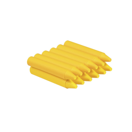 Jovi Estuche de 12 Ceras - No Manchan - No Huelen - Resistentes - Deslizan Bien - Faciles de Afilar - Desarrollan Motricidad Fina - Color Amarillo