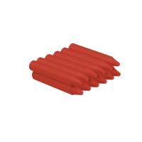 Jovi Estuche de 12 Ceras - No Manchan - No Huelen - Resistentes - Deslizan Bien - Faciles de Afilar - Desarrollan Motricidad Fina - Color Rojo