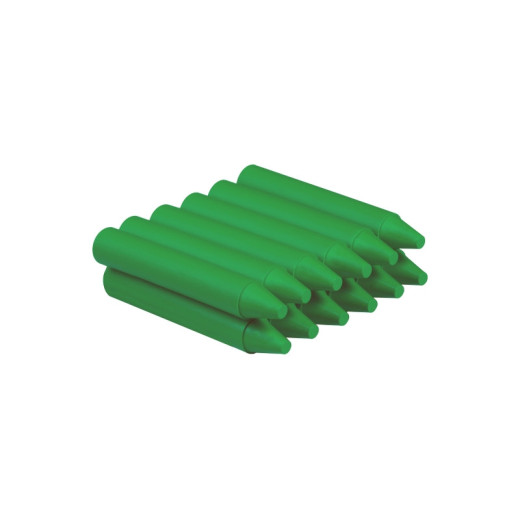 Jovi Estuche de 12 Ceras - No Manchan - sin Olor - Resistentes - Deslizan Bien - Faciles de Afilar - Desarrollan Motricidad Fina - Color Verde