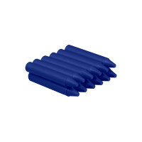 Jovi Estuche de 12 Ceras - No Manchan - No Huelen - Resistentes - Deslizan Bien - Faciles de Afilar - Desarrollan Motricidad Fina - Color Azul