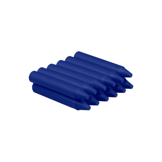 Jovi Estuche de 12 Ceras - No Manchan - No Huelen - Resistentes - Deslizan Bien - Faciles de Afilar - Desarrollan Motricidad Fina - Color Azul