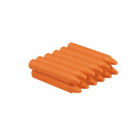 Jovi Estuche de 12 Ceras - No Manchan - No Huelen - Resistentes - Deslizan Bien - Faciles de Afilar - Desarrollan Motricidad Fina - Color Naranja