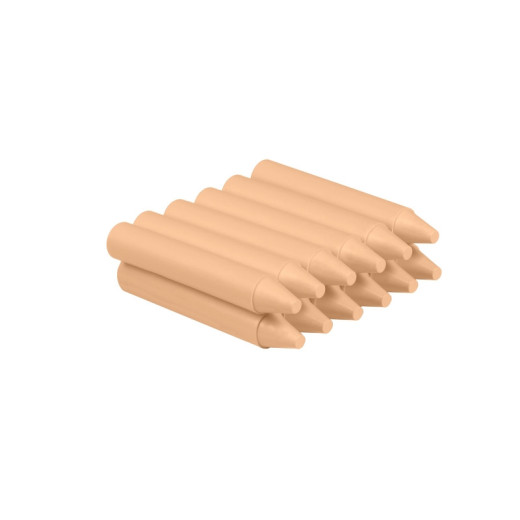 Jovi Estuche de 12 Ceras - No Manchan - No Huelen - Resistentes - Deslizan Bien - Faciles de Afilar - Desarrollan Motricidad Fina - Color Naranja