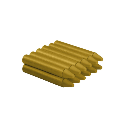 Jovi Estuche de 12 Ceras - No Manchan - No Huelen - Resistentes - Deslizan Bien - Faciles de Afilar - Desarrollan Motricidad Fina - Color Oro