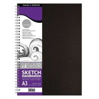 Daler Rowney Simply Cuaderno de Dibujo A3 - Cubierta Rigida con Encuadernacion en Espiral 100g/m2 - Color Blanco