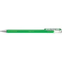 Pentel Mattehop Boligrafo de Bola - Punta 1mm - Trazo 0.5mm - Tinta de Gel Opaca - Fabricado con 55% de Materiales Reciclados - Color Verde