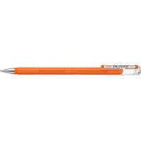 Pentel Mattehop Boligrafo de Bola - Punta 1mm - Trazo 0.5mm - Tinta de Gel Opaca - Fabricado con 55% de Materiales Reciclados - Color Naranja