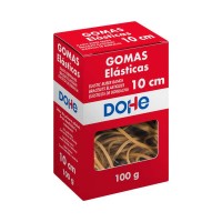 Dohe Goma de Borrar Resistente - Longitud 10cm - Fabricada en Latex de Gran Elasticidad - Caja de 100gr