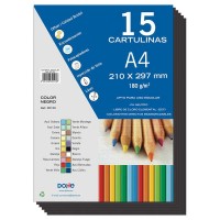 Dohe Cartulinas A4 - 15 Hojas - Ideal para Manualidades y Proyectos Escolares