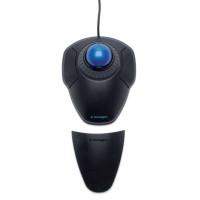 Kensington Trackball Orbit con Anillo de Desplazamiento - Bola de 40mm - Personalizacion de Botones - Precision Optica - Reposamuñecas Extraible - Negro