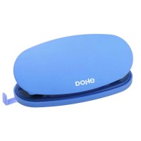 Dohe Soft Touch Taladro de Sobremesa - Taladra hasta 16 Hojas - Diseño Ergonomico - Color Azul Pastel