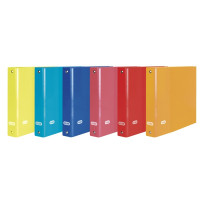 Elba Color Life Carpeta de Anillas 4º Lomo 35mm 4Ox20 - Resistente y Duradera - Gran Capacidad de Almacenamiento - Colores Surtidos