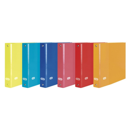 Elba Color Life Carpeta de Anillas 4º Lomo 35mm 4Ox20 - Resistente y Duradera - Gran Capacidad de Almacenamiento - Colores Surtidos