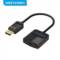 Vention Conversor Displayport Macho a HDMI Hembra - 0.15m - Color Negro