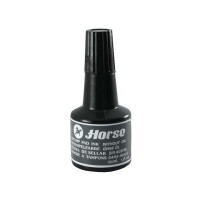 Horse Bote de Tinta para Tampon 30ml - Sin Aceite - Color Negro