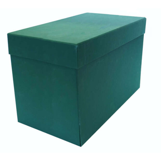 Elba Caja de Transferencia Resistente 38.5x25.3cm - con Tapa Abatible - Fabricada en Carton Reciclado - Ideal para Archivar Documentos - Color Verde