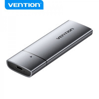 Vention Caja Externa para Disco SSD M.2 SATA a USB 3.1 Gen 2 Sin Tornillos - Color Negro