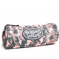 Oceans Wave Estuche Redondo - Gran Amplitud - Diseño Camuflaje Tierra