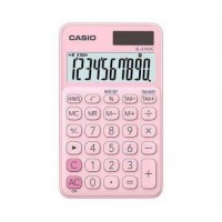 Casio SL-310UC Calculadora de Bolsillo - Calculo de Impuestos - Pantalla LCD de 10 Digitos - Solar y Pilas - Color Rosa