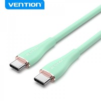 Vention Cable USB-C Macho a USB-C Macho - 2m - Verde Silicona - 5A 100W 480Mbps