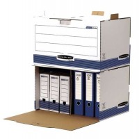 Fellowes Bankers Box Contenedor de Archivos - Acceso Frontal - Montaje Manual - Carton Reciclado Certificacion FSC