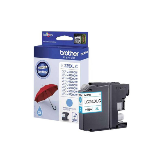 Brother LC225XL Cyan Cartucho de Tinta Original - LC225XLCBP