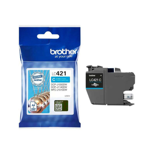 Brother LC421 Cyan Cartucho de Tinta Original - LC421C