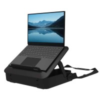 Fellowes Maletin de Doble uso para Ordenador - Elevable a 5 Alturas - Incluye Asa y Correa - Materiales 100% Reciclados