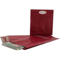 Apli Pack de 250 Sobres Kraft - Tamaño 24x43x7mm - Papel Kraft 50g/m² - Reutilizables y Reciclables - Color Rojo