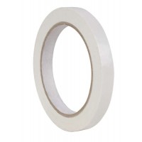 Apli Cinta Adhesiva Blanca 12mm x 66m - Resistente al Desgarro - Facil de Cortar - Adhesivo de Alta Calidad Blanco